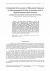 Research paper thumbnail of Estimating the location of maximum exposure to electromagnetic fields associated with a radiocommunication station