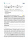 Research paper thumbnail of Interactions among Environmental Training, Environmental Strategic Planning and Personnel Controls in Radical Environmental Innovation