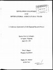 Research paper thumbnail of Abstract: Political Institutions, Economic Development and Patterns of Agricultural Assistance