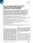 Research paper thumbnail of Endocrine-therapy-resistant ESR1 variants revealed by genomic characterization of breast-cancer-derived xenografts