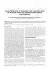 Research paper thumbnail of Characterization of Muskdeer Hair & Identification of Muscone using Gas Chromatography/Mass Spectrometry