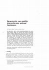 Research paper thumbnail of Van preventie naar amplitie: interventies voor optimaal functioneren