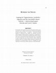 Research paper thumbnail of Arguing for Vegetarianism: (symbolic) ingestion and the (inevitable) absent referent — intersecting Jacques Derrida and Carol J. Adams