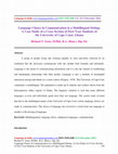 Research paper thumbnail of Language Choice in Communication in a Multilingual Setting: A Case Study of a Cross Section of First Year Students of the University of Cape Coast, Ghana