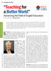 Research paper thumbnail of "Teaching for a Better World": Advancing the Field of English Education