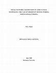 Research paper thumbnail of SOCIAL NETWORKS AND DIFFUSION OF AGRICULTURAL TECHNOLOGY: THE CASE OF SORGHUM IN METEMA WOREDA, NORTH GONDAR, ETHIOPIA.