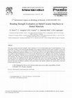 Research paper thumbnail of Bonding Strength Evaluation on Metal/Ceramic Interfaces in Dental Materials