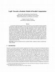 Research paper thumbnail of LogP: Towards a realistic model of parallel computation