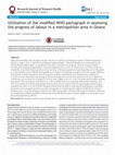 Research paper thumbnail of Utilization of the modified WHO partograph in assessing the progress of labour in a metropolitan area in Ghana