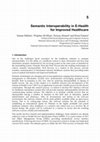 Research paper thumbnail of Semantic interoperability in e_health for improved healthcare