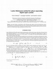 Research paper thumbnail of Lattice Boltzmann method for phase-separating liquid-vapor systems