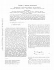 Research paper thumbnail of Cloning of a quantum measurement