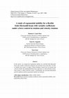 Research paper thumbnail of A study of exponential stability for a flexible Euler-Bernoulli beam with variable coefficients under a force control in rotation and velocity rotation