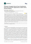 Research paper thumbnail of Symmetric Triangular Interval Type-2 Intuitionistic Fuzzy Sets with Their Applications in Multi Criteria Decision Making