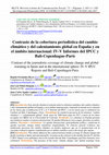 Research paper thumbnail of Contraste de la cobertura periodística del cambio climático y del calentamiento global en España y en el ámbito internacional: IV-V Informes del IPCC y Bali-Copenhague-París