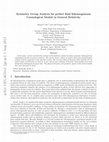 Research paper thumbnail of Symmetry Group Analysis for perfect fluid Inhomogeneous Cosmological Models in General Relativity