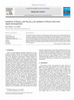 Research paper thumbnail of Synthesis of Na8Si46 and Na24Si136 by oxidation of Na4Si4 from ionic liquid decomposition