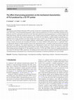 Research paper thumbnail of The effect of processing parameters on the mechanical characteristics of PLA produced by a 3D FFF printer