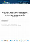 Research paper thumbnail of Educação Empreendedora No Ensino De Administração: A Simulação Realística Como Instrumento Didático