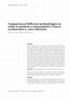 Research paper thumbnail of Comparison of different methodologies in order to perform a representative Cynara cardunculus L. core collection