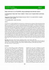 Research paper thumbnail of Study of diversity in a set of lentil RILs using morphological and molecular markers