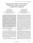 Research paper thumbnail of Enhancing EFL Students’ COCA-Induced Collocational Usage of Coronavirus: A Corpus-Driven Approach