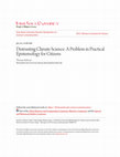 Research paper thumbnail of Distrusting Climate Science: A Problem in Practical Epistemology for Citizens