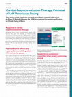 Research paper thumbnail of Cardiac Resynchronization Therapy: Potential of Left Ventricular Pacing