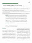 Research paper thumbnail of Thoracic imaging finding of rheumatic diseases