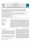 Research paper thumbnail of The effect of BisGMA on cyclooxygenase-2 expression, PGE2 production and cytotoxicity via reactive oxygen species- and MEK/ERK-dependent and -independent pathways