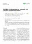 Research paper thumbnail of Assessing the Effect of Nonresponse and Measurement Error Using a Novel Class of Efficient Estimators