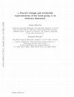 Research paper thumbnail of q-Pascal's triangle and irreducible representations of the braid group B_3 in arbitrary dimension