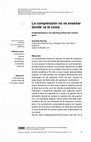 Research paper thumbnail of La Comprension No Es Ensenar Donde Va La Coma