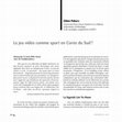 Research paper thumbnail of Le jeu vidéo comme sport en Corée du Sud ?