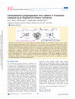 Research paper thumbnail of Chemoselective Cyclopropanation over Carbene Y-H Insertion Catalyzed by an Engineered Carbene Transferase