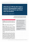 Research paper thumbnail of Infección por HPV de alto riesgo y lesiones intraepiteliales anales en hombres HIV positivos que tienen sexo con hombres