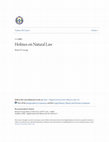 Research paper thumbnail of Holmes on Natural Law