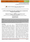 Research paper thumbnail of An Observational Study of Prevalence and Risk Factors Associated with Peripheral Vascular Disease