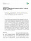 Research paper thumbnail of Theoretical and Experimental Performance Analysis of a Novel Domestic Biogas Burner