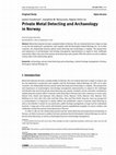 Research paper thumbnail of Private Metal Detecting and Archaeology in Norway