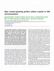 Research paper thumbnail of Near octave-spanning perfect soliton crystals in AlN microresonators