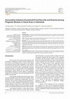 Research paper thumbnail of Association between Household Food Security and Anemia among Pregnant Women in Rural Area in Indonesia