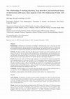 Research paper thumbnail of The relationship of smoking duration, sleep disorders, and nutritional status of Indonesian adult men: data analysis of the 2014 Indonesian Family Life Surve