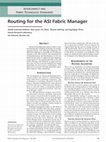 Research paper thumbnail of Routing for the asi fabric manager