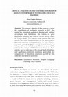 Research paper thumbnail of Critical Analysis on the Contribution Made by Qualitative Research to English Language Teaching