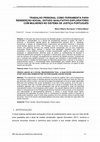 Research paper thumbnail of Trabalho Prisional Como Ferramenta Para Reinserção Social: Estudo Qualitativo Exploratório Com Mulheres No Sistema De Justiça Português