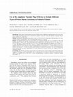 Research paper thumbnail of Use of the Amplatzer Vascular Plug II Device to Occlude Different Types of Patent Ductus Arteriosus in Pediatric Patients