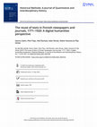 Research paper thumbnail of The reuse of texts in Finnish newspapers and journals, 1771–1920: A digital humanities perspective