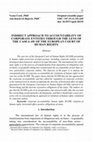 Research paper thumbnail of Indirect approach to accountability of corporate entities through the lens of the case-law of the European Court of Human Rights