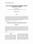 Research paper thumbnail of Teki̇l Temelleri̇n Opti̇mum Tasariminda Geneti̇k Algori̇tma Kullanimi